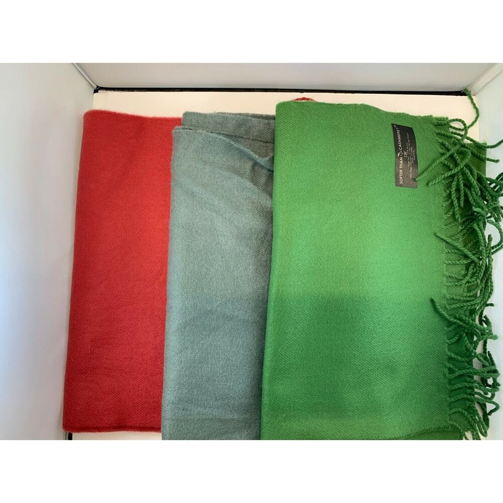 Luxury Cashmere Feel‎ Super Soft 100% Acrylic Scarf New Set of 3 (5)